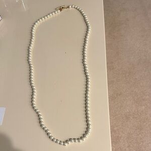 Elegant White Pearl Necklace
